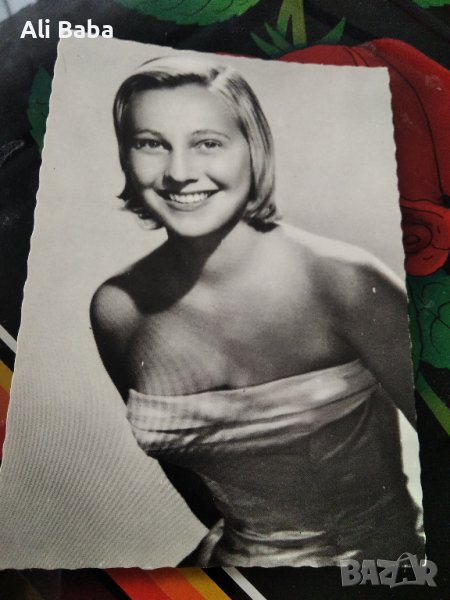 картичка/снимка френската актриса Никол Берже, снимка 1