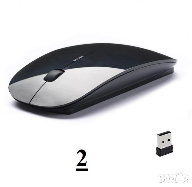 Безжична мишка 2.4 GHz USB Wireless  Mouse / лаптоп / компютър , снимка 1