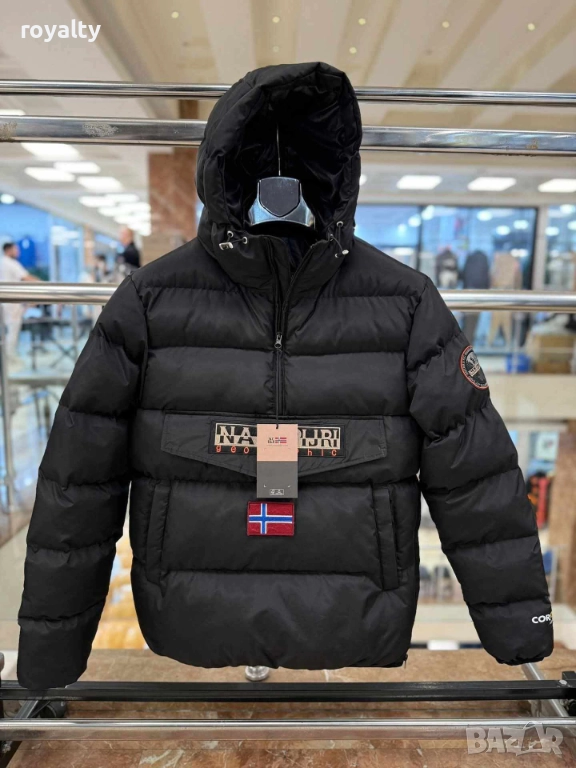 Мъжко Черно Зимно Яке, снимка 1