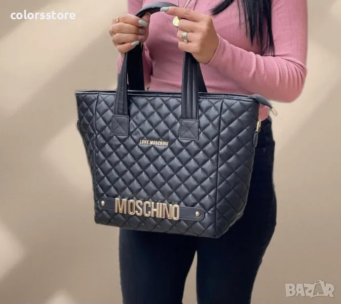 Черна чанта/реплика Moschino код SG311, снимка 1