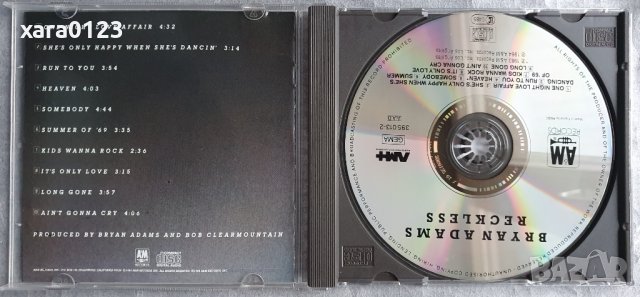 Bryan Adams – Reckless, снимка 3 - CD дискове - 44296852