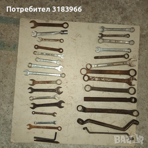 голям лот инструменти № 11 30 броя, снимка 6 - Ключове - 53840161