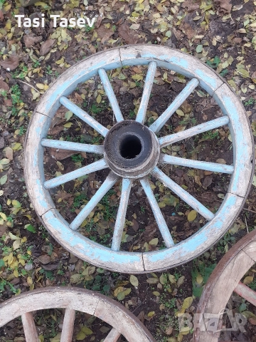 Колеша от каруца, снимка 4 - Декорация за дома - 52792748