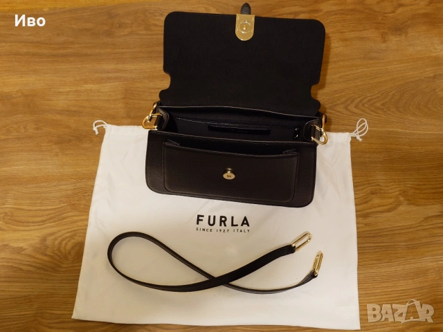 Кожена Чанта Furla, снимка 2 - Чанти - 53394877