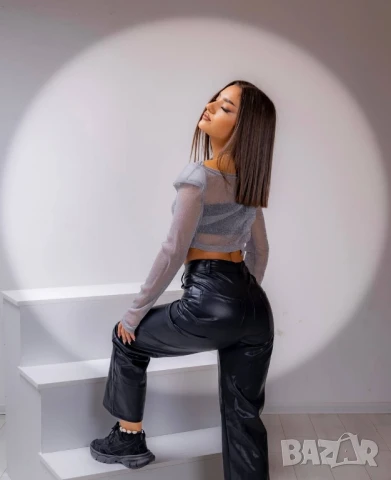 прозрачна блуза , снимка 2 - Блузи с дълъг ръкав и пуловери - 51173913