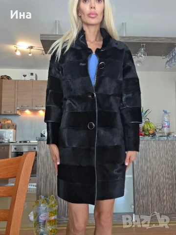 палто естествен косъм 