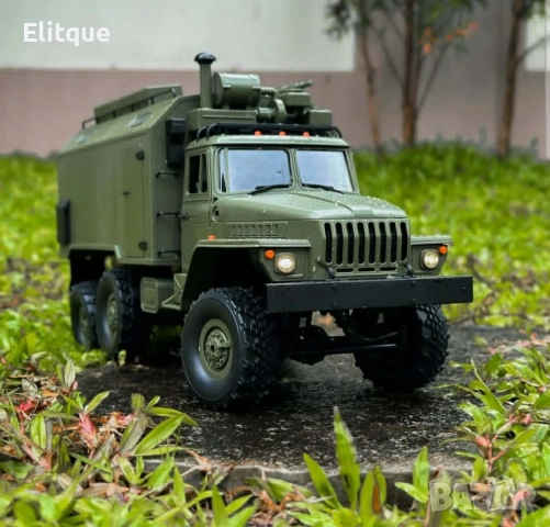 Детска количка тип руски военен камион модел NaughtyDragon с дистанционно TOYCAR8, снимка 8 - Коли, камиони, мотори, писти - 52856575