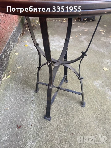 Масивна маса ковано желязо, снимка 7 - Маси - 51177242