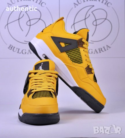 Nike Air Jordan Retro 4 Red Thunder, KAWS, Lightning, снимка 14 - Спортни обувки - 39215141