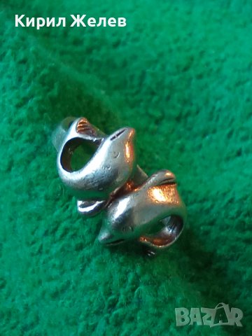 СТАР СРЕБЪРЕН ПРЪСТЕН СРЕБРО 925 ДЕЛФИНЧЕТА РЪЧНА ХУДОЖЕСТВЕНА МАЙСТОРСКА ИЗРАБОТКА АНГЛИЯ 25966, снимка 6 - Пръстени - 35746656