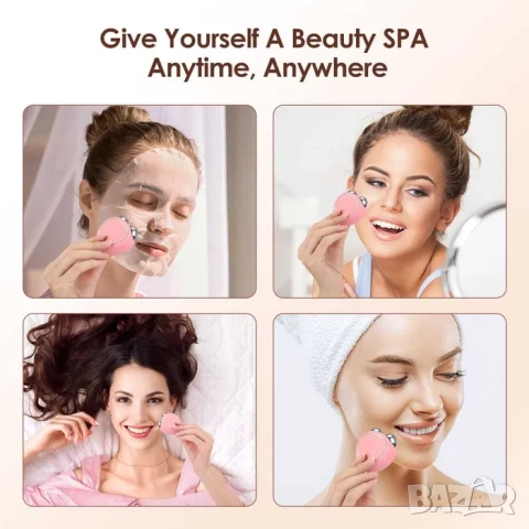 Мини уред за масаж EMS микроток и лифтинг ефект на лицето, био лифтинг, снимка 5 - Козметични уреди - 52070654