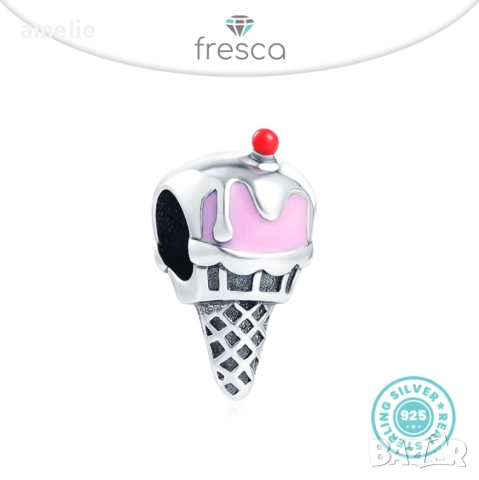 Колекция талисмани Fresca по модел тип Pandora Пандора с печат S925 Ice Creams, снимка 7 - Други - 52822677