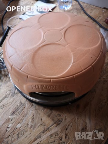Фурна за пица Emerio, Pizzarette the Original, ръчно изработено покритие от теракотена глина, снимка 5 - Други - 39131241