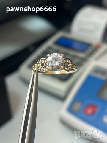 Златен пръстен 14 карата, снимка 2 - Пръстени - 50343352