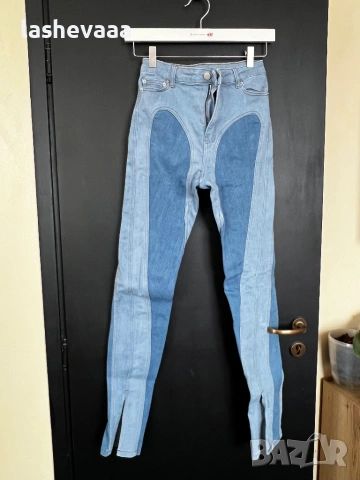 Дамски дънки тип Mugler, снимка 2 - Дънки - 53556986