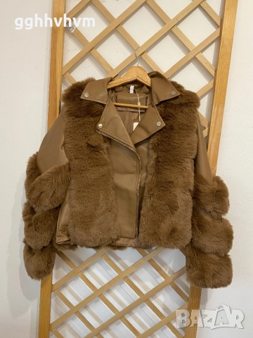 Кожено яке, снимка 6 - Якета - 51943311