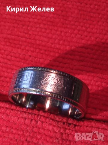 ВЕРСАЧЕ МАРКОВ ПРЪСТЕН БЛАГОРОДНА НЕРЪЖДАЕМА СТОМАНА ХАЛКА 19642, снимка 10 - Пръстени - 32101816