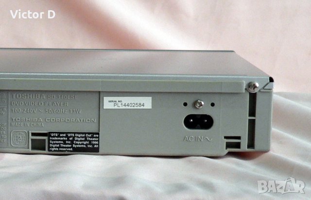  TOSHIBA SD-340E - DVD VIDEO Player, снимка 10 - Плейъри, домашно кино, прожектори - 39837592