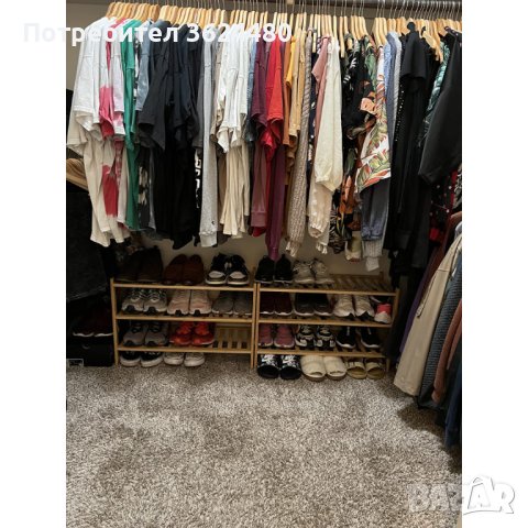 4065 Дървен стилаж за обувки с 3 рафта, снимка 4 - Други стоки за дома - 42144973