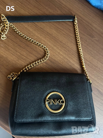 Дамска чанта Pinko естествена кожа 