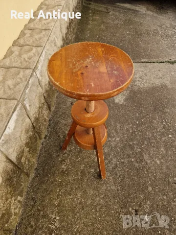 Индустриално антикварно работно столче , снимка 7 - Антикварни и старинни предмети - 49064033