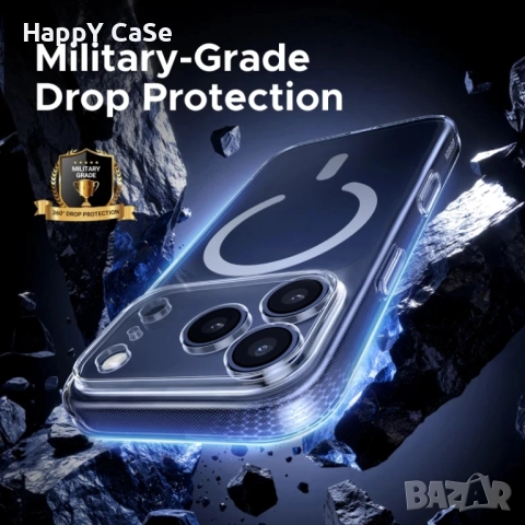Apple iPhone 17 / Pro / Max / Air / Удароустойчив MagSafe силиконов кейс гръб калъф, снимка 4 - Калъфи, кейсове - 51812885