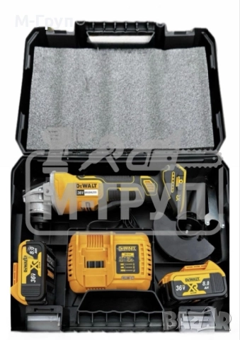 Акумулаторен ъглошлайф Девалт ХР 36V 8Ah, снимка 2 - Други машини и части - 51743454