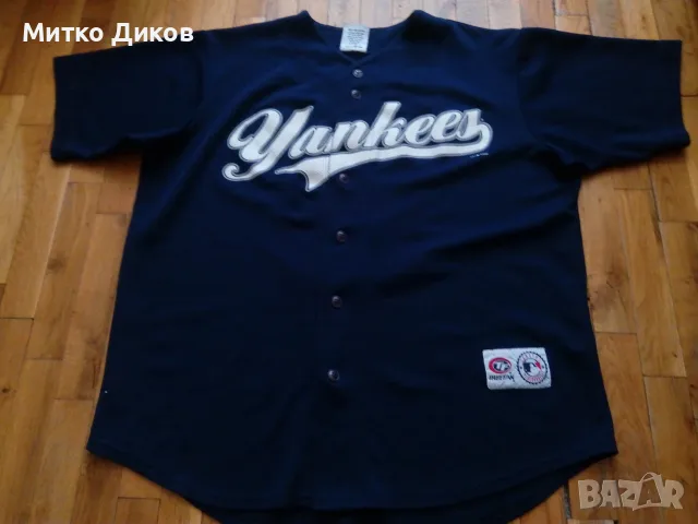Jeter #2 Yankеes  бейзболна маркова тениска Трю Фен размер Л