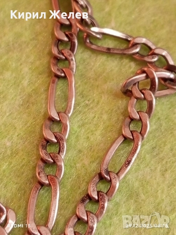 Сребърен ланец плетка тип КАРТИЕ скъсан за ремонт 31167, снимка 2 - Колиета, медальони, синджири - 52924823