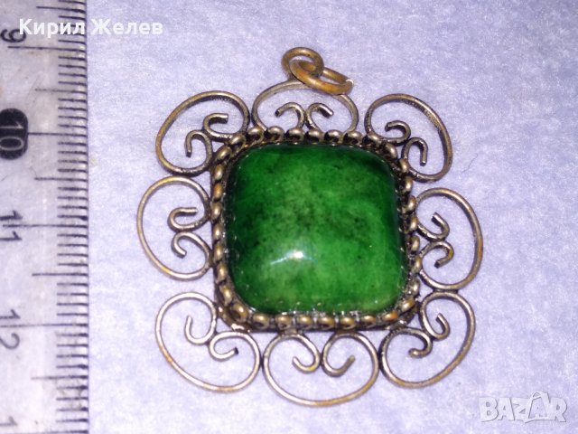 СТАРИНЕН ПОСРЕБРЕН ЕМАЙЛИРАН БРОНЗОВ ФИЛИГРАНЕН РЕТРО МЕДАЛЬОН МАЙСТОРСКА РЪЧНА ИЗРАБОТКА 38683, снимка 10 - Антикварни и старинни предмети - 41622830