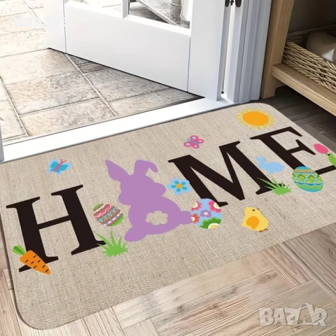 6406 Великденска постелка за врата Home, 60x40cm, снимка 4 - Други - 53423863