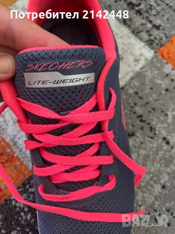 Продавам дамски маратонки розово и синьо - Skechers, снимка 8 - Маратонки - 55972546