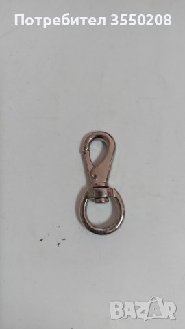 Карабинер с въртящ се пръстен