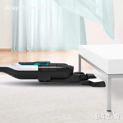 Безжична прахосмукачка Bosch BCH86HYG1 Athlet Series 6 ProHygienic 28 V с LED дисплей, бяла, снимка 6 - Прахосмукачки - 53782573