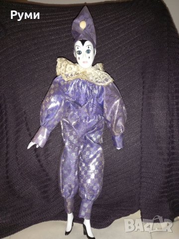 Кукла керамична мим