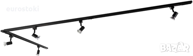 Qazqa - Модерна релсова светлина система за 5 крушки, 1-фазен спот