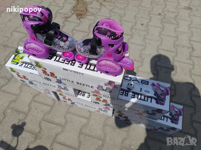 BYOX Детски кънки XS Little Beetle 26-29 Violet Girl, снимка 6 - Ролери, кънки - 53564788