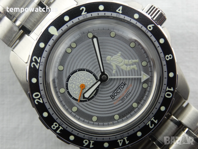 ВОСТОК АМФИБИЯ АВТОМАТИЧЕН ref: 14039Г - GMT - “КОСМОДАЙВЕР”- “МЕРКУРИЙ” 2 - ЛИМИТ - 854 бр. , снимка 11 - Мъжки - 52942954