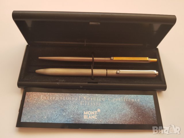 Комплект стари химикалки Montblanc с оригинална кутия, снимка 16 - Колекции - 34237870