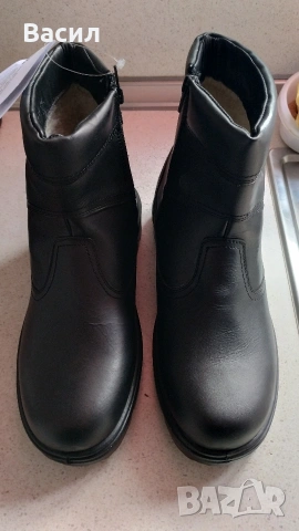 Черни мъжки боти N44, снимка 4 - Мъжки боти - 53382022
