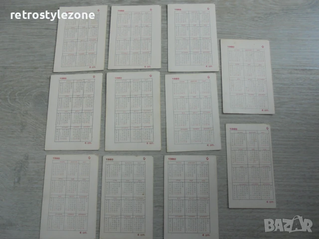 № 8170 Лот от 10 броя календарчета - Серия "Тримата глупаци"  , снимка 7 - Други ценни предмети - 51291550