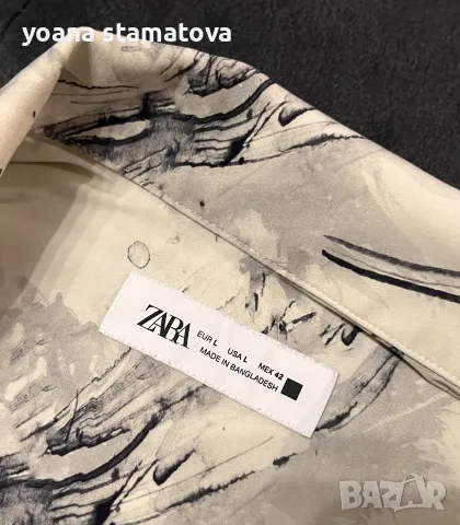 Мъжка риза Zara размер L, снимка 2 - Ризи - 55794783