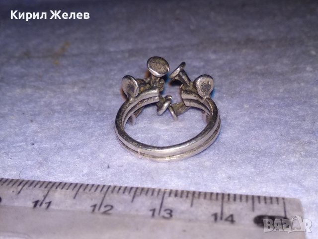 АРТИСТИЧЕН РЯДЪК ДИЗАЙН СРЕБЪРЕН ПРЪСТЕН СРЕБРО 925 РЕГУЛИРУЕМ РЪЧНА МАЙСТОРСКА ИЗРАБОТКА 28661, снимка 10 - Пръстени - 41342276