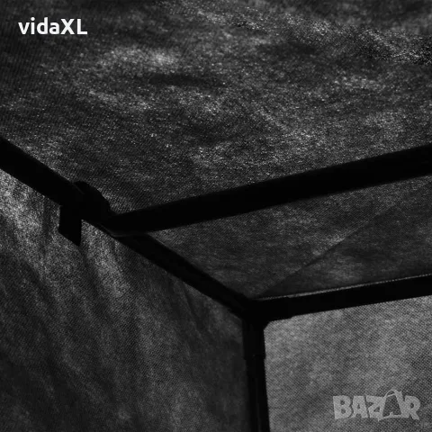 vidaXL Гардероб, черен, 75x50x160 см, снимка 6 - Гардероби - 56146562