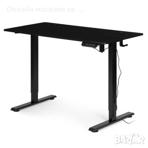 Електрическо бюро, 120x60 см, регулируема височина 72-117 см, черно, ModernHome, снимка 8 - Бюра - 53380297