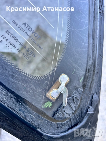 Странично стъкло дясно багажник за Тойота Авенсис T27 комби. 2009-2014г, снимка 3 - Части - 51659301