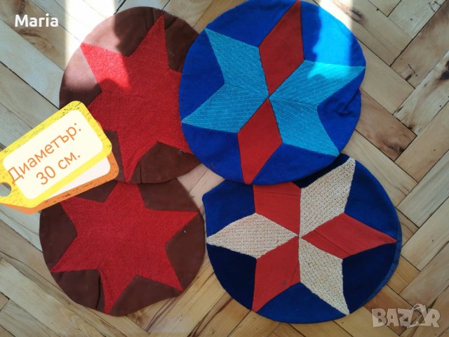 Комплект ретро възглавнички за столове, снимка 1