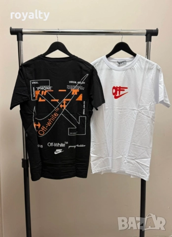 Off-White Мъжки Тениски Два Цвята , снимка 2 - Тениски - 52814153