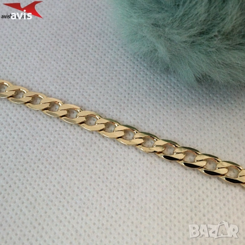 Гривна с 14К златно покритие 234816, снимка 3 - Гривни - 52678302
