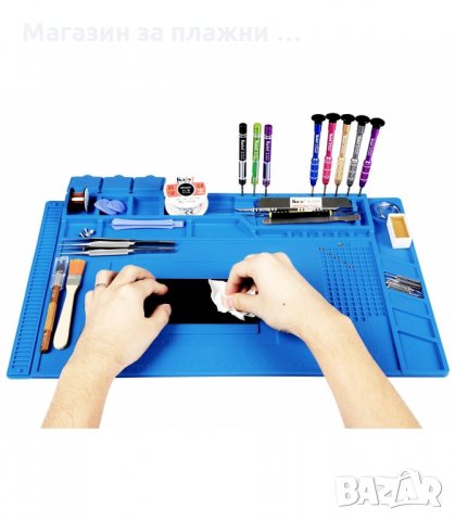 ТЕРМОУСТОЙЧИВА СИЛИКОНОВА ПОДЛОЖКА ЗА РАБОТА С ПОЯЛНИК - код 2546, снимка 3 - Поялници и запояване - 34192873